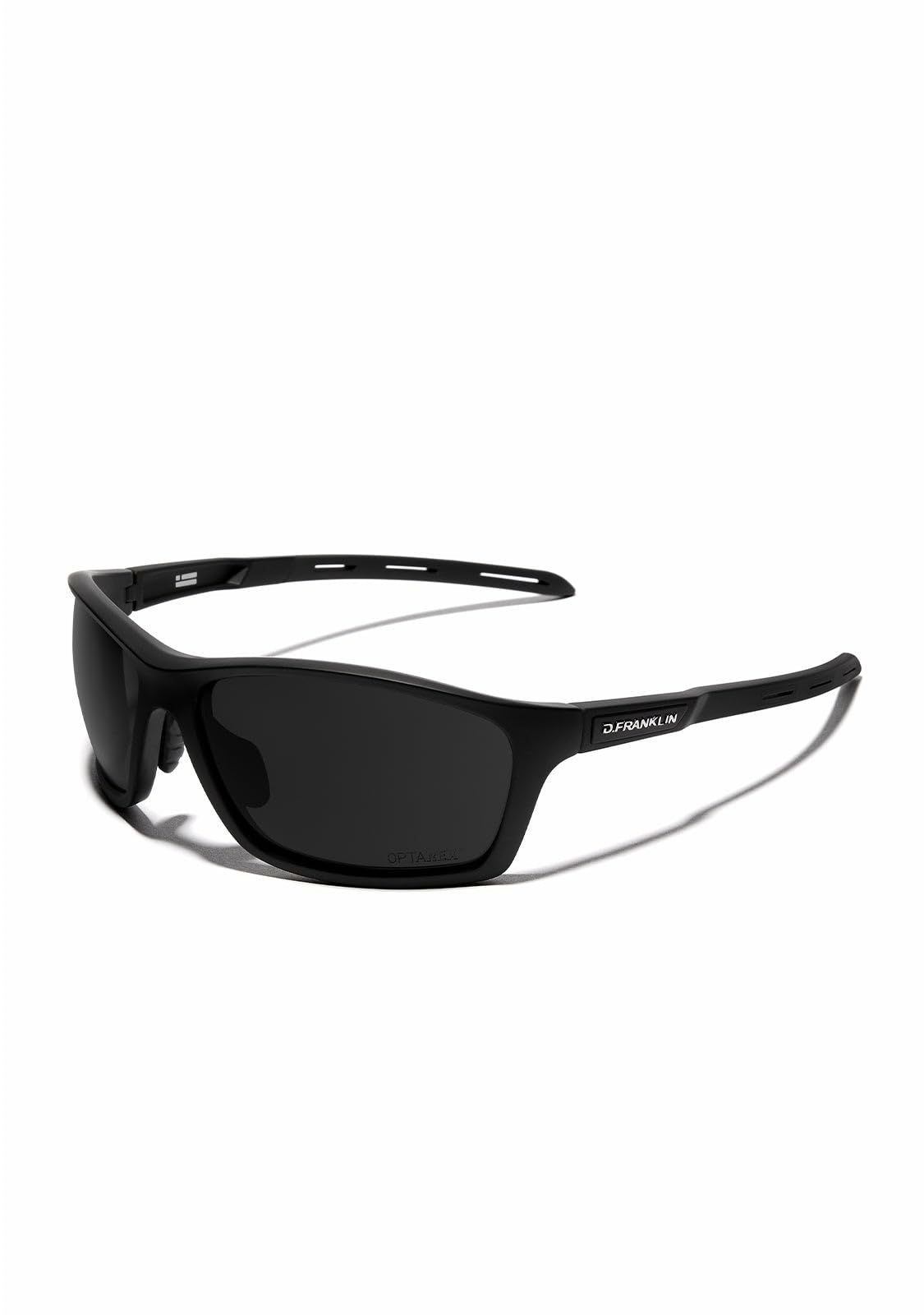 D.Franklin Occhiali da sole - Occhiali da sole sportivi con lenti polarizzate e protezione UV - Sport all'aperto - Modello volcano - Rettangolari - Per uomo e donna - Sunglasses