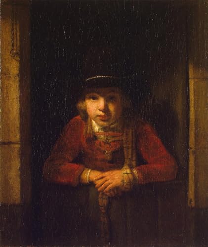 Toile Garçon à la fenêtre Van Hoogstraten : l'élégance murale