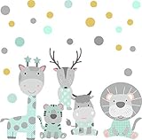 Greenluup - Adhesivo decorativo para pared, 35 puntos de la habitación de los niños y niñas