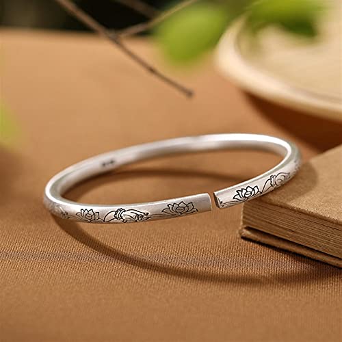 Bracelet pour femmes jonc ouvert rétro mat collection bijoux tendances et minimalistes