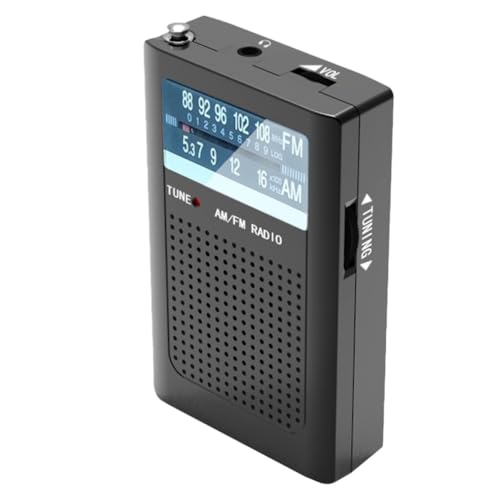 Radio portátil FM/AM para ambiente ruidoso con sistema de reducción de ruido y gran antena