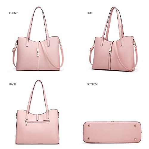 Image of Women Fashion Handbags Wallet Tote Bag Shoulder Bag Top Handle Satchel Purse Set 4pcs