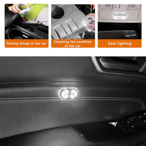 Ziciner 2 PCS luces LED para interior de auto miniatura 4