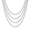 Philip Jones Men's 5mm Stainless Steel 20 Inch Round Rope Wheat Chain Necklace #1