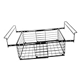 BUGUUYO Estante De Congelador Cestas De Congelador Para Pecho Cofre Colgante Cesta Colgante Metalica Negro Planchar