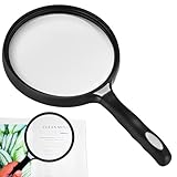 fogman 拡大鏡 ルーペ 虫眼鏡 大きめ 使いやすい 手持ち 読書用 新聞 持ちやすい