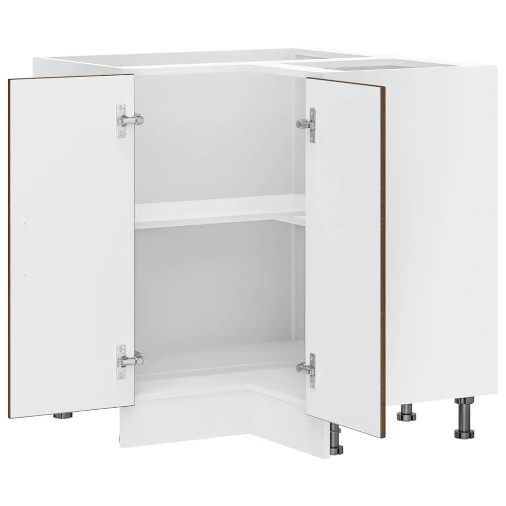 Lucca - Mobiletto angolare da cucina con piedini regolabili, molto spazioso, materiale robusto, adatto per armadietti da cucina, vetrine, buffet, credenza