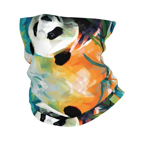 Cute and adorable panda Pattern Multifunctional sports headscarf Headband, face mask, wristband