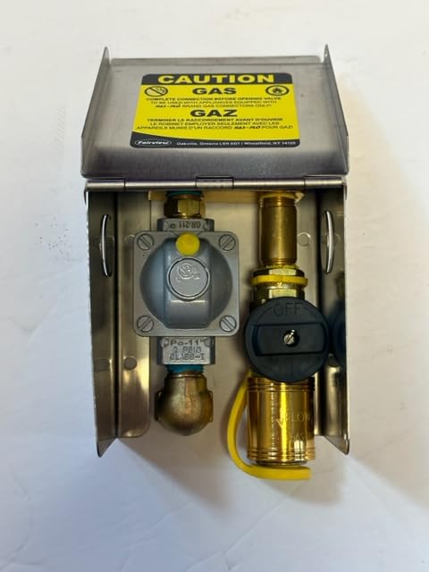 NG-OUTLET-2LB is a Gas Outlet box for 2psi Gas with Stainless Steel Cover