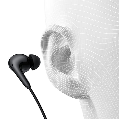 Image of Edifier P230 USB-C Wired Earphones, Hi-Res Audio, 12.4mm Dynamic Driver, IP54 Water Resistant, Black