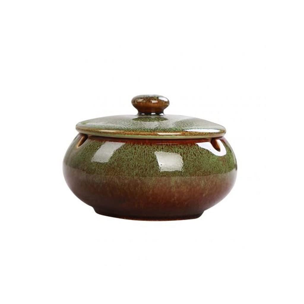 Ashtray Ceramic Round Ash Tray Cigarettes Holder Pot Cigarettes Holder