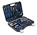 Produktbild Scheppach Werkzeugkoffer WZK120 | 97-teiliges Werkzeugset in stabilem Kunststoffkoffer | Werkzeuge mit gummiertem Griff | Biteinsätze, Schraubendreher, Sechskant-Steckschlüsseleinsätze uvm.