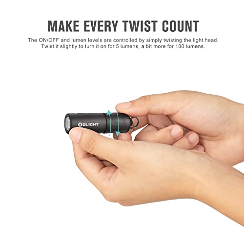 Olight I1R 2 Pro-Imorse Keychain Flashlight 180 Lumens, Mini Edc Handheld Flashlights, Powered By Built-In Rechargeable Battery With Type-C Usb Cable For Everyday Carry #TOP5