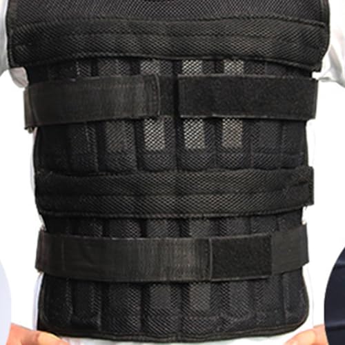 Chaleco lastrado de tela Oxford para boxeo con tirantes anchos y forro interior 7