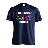 [アートワークスコウベ] 野球 Tシャツ 半袖 練習着 ドライ I LOVE CLOSE PLAY ユニセックス XXXL ネイビー