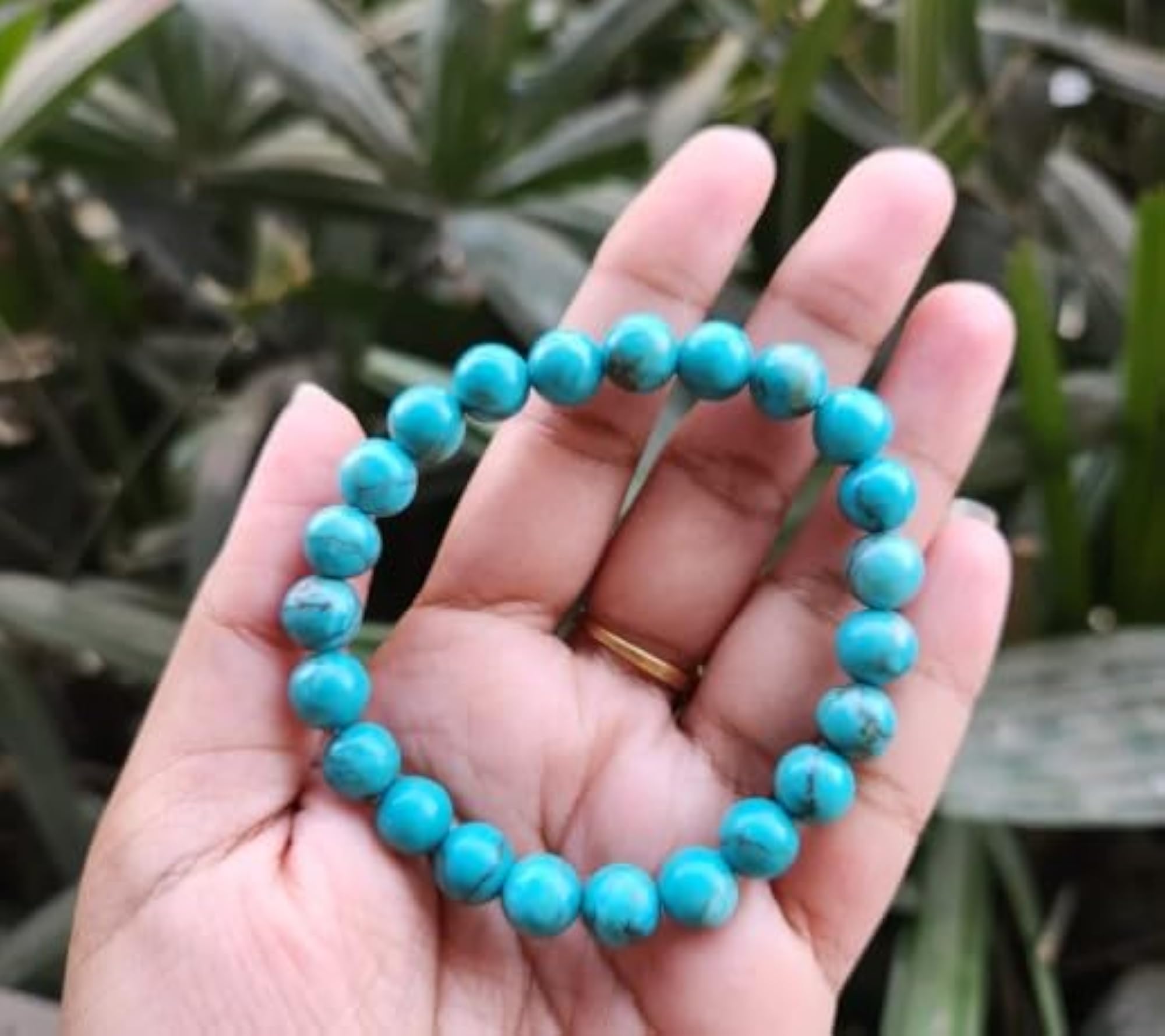 Natural Firoza Stone Adjustable Bracelet with Certificate