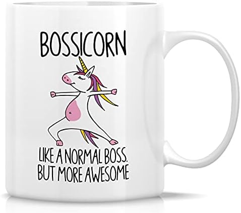 Retreez Funny Mug - Bossicorn Boss Unicorn 11 Oz Ceramic Coffee M...