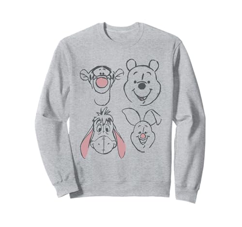 Sweat Disney Winnie l'Ourson style sketch idéal pour vos week-ends cocooning