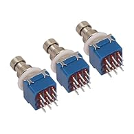 Effortless for Replacement Design 3PCS PCB Button Switch 3PDT Foot Switch Guitar Switch features for a user-friendly design, making switch for replacement effortless. No need to struggle with complex installation processes. UsageThis foot switch spec...