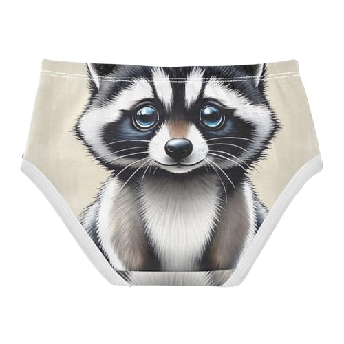 Girls Underwear Toddler 2t Cotton Cute Panties Girl Print Kids Undies Briefs Cute Raccoon Bear Funny2