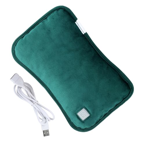 Bouillotte chauffante USB verte pour rester au chaud au bureau