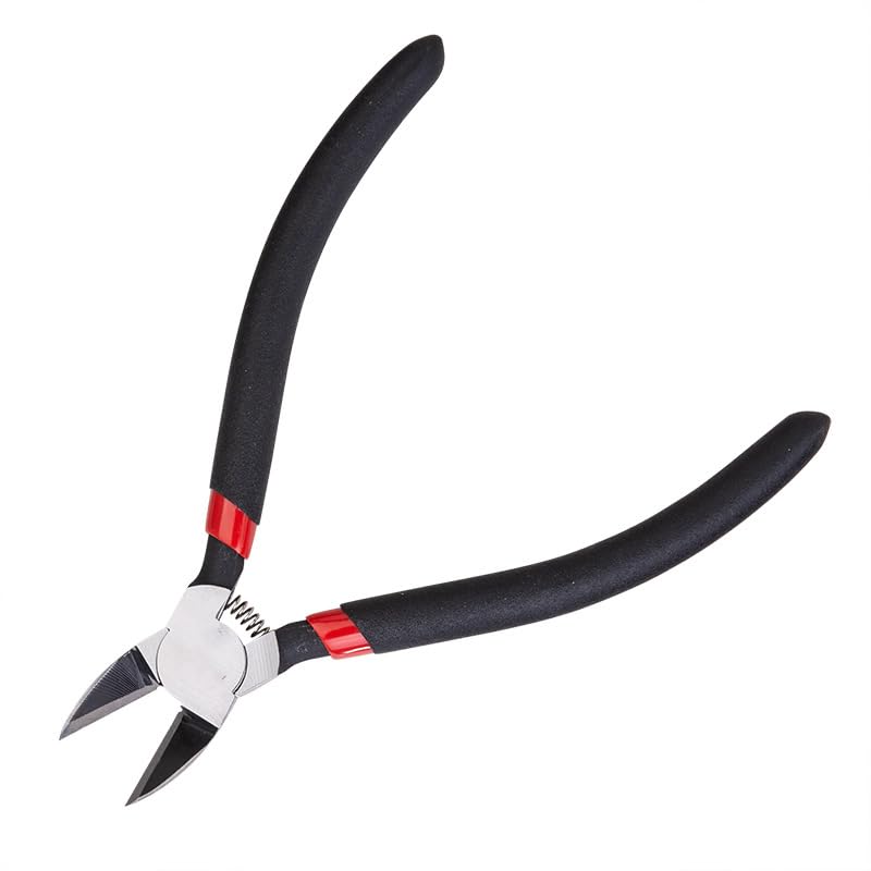 8-Inches Wire Cutters Heavy Duty Snips Flush Cut Side Cutters Pliers Metal Cutting Tool for Crafting, Floral, Artificial Flowers, Chicken Wire, Electrical, 1 Pack