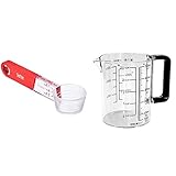 パール金属 Softia 置いて量れる 計量スプーン レッド C-3700 & 計量カップ 500ml 日本製 耐熱 食洗機対応 BLACKS C-8622【セット買い】