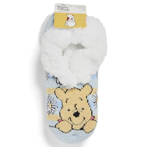 Winnie the Pooh Women's Disney Single Teddy Fur Slipper Socks2