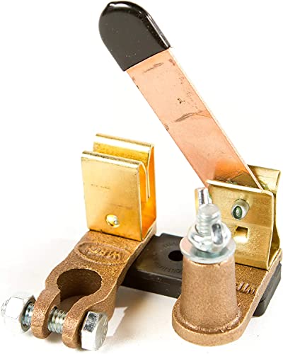 WirthCo Battery Doctor 20148 Battery Disconnect Knife Switch for Top Post Terminal â€“ 12v Car Battery Kill Switch for Negative Post â€“ with Stud and Wing Nut for Extra Connections - Made In USA