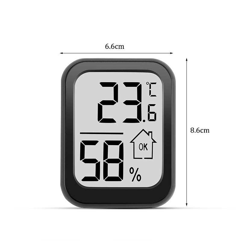 ABS Large-Screen Electronic Thermometer Household Temperature Humidity Meter