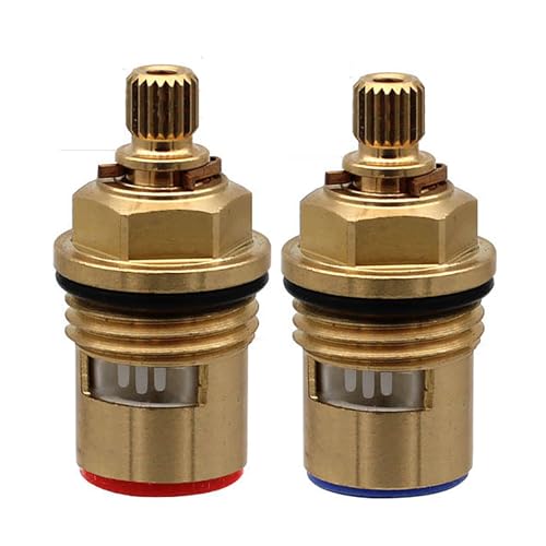 Messing-Keramik-Stammscheibenkartusche Ersatz Für Messing-Keramik-Hahnhahneinsatz Stopfbuchsenkartusche Vierteldrehung BSP 1/2 Zoll X 20 Zähne X 43 Mm