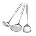 Produktbild ROIY 304 Edelstahl Spatel Suppenlöffel Seiher 3-teiliges Set Aufhängeöse Mit Griff, Verbrühschutz Design, Geeignet For Haushalt Hotel Küchen, Etc.