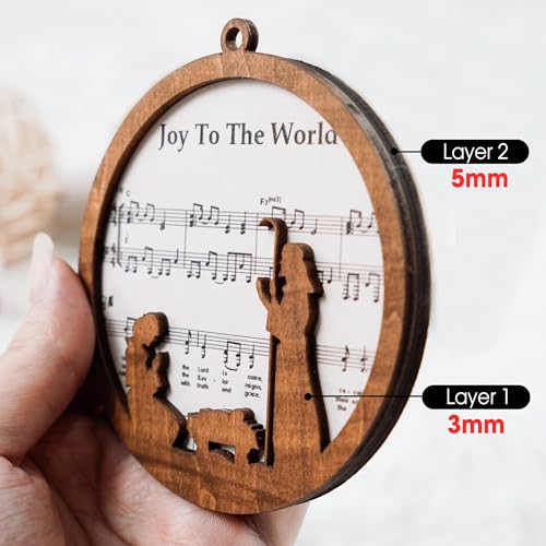 Packof5woodenmusicsheetnativityornamentsbulkchristmascatholicsceneornamentchristiankeepsakexmastreehangingdecorwithjesusbirthyulegiftforpastorfaithchurchmemberscb11 Urban Country Home Decor Pack of 5 wooden music sheet nativity ornaments bulk christmas catholic scene ornament christian keepsake xmas tree hanging decor with jesus birth yule gift for pastor faith church members cb 11 urban country home decor
