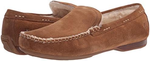 Frye Men's Lewis Shearling Venetian Loafer, Tan, 9 | Image 6