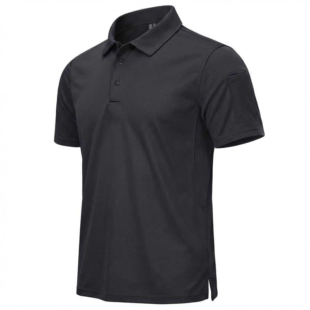 Men's Breathable Quick Dry Golf Polo Shirt Summer Outdoor Lightweight Short Sleeved Shirts