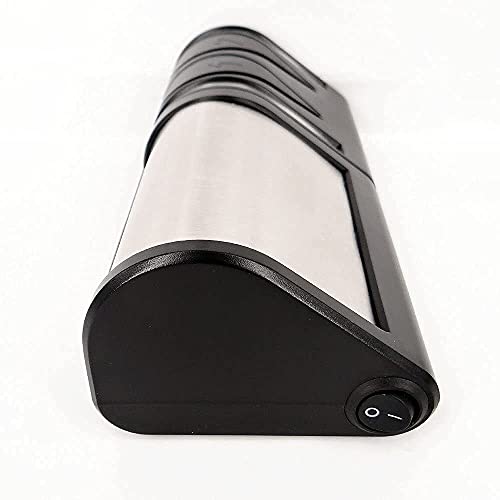 FISHTEC Aiguiseur de Couteaux de Cuisine Electrique - Affûtage + Polissage à 2 Niveaux - Couteau Métal ou Céramique - Disques Abrasifs Diamantés - 21CM - Noir FISHTEC Aiguiseur de Couteaux de Cuisine Electrique - Affûtage + Polissage à 2 Niveaux - Couteau Métal ou Céramique - Disques Abrasifs Diamantés - 21CM - Noir