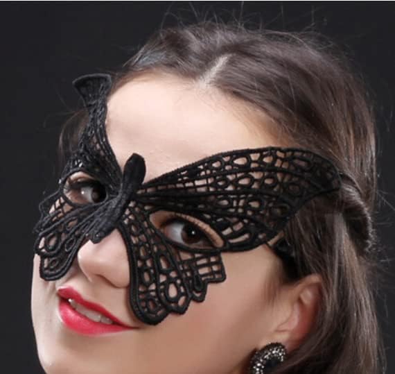 Women Masquerade Mask Lace Masks Prom Ball Bar Masquerade Halloween Costume Party Decor(Butterfly Style) - Image 2