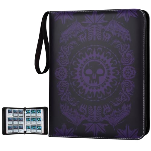 MTGPRO 9-Pocket Card Binder for MTG,720 Double Sided Pocket PU Trading Collection Binder,Premium Collector Card Album for MTG,TCG,Yugioh,Game Cards(Purple)