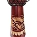 Stoneage Arts Djembe Drum Carved Bongo African Inspired Music Also An Awesome Gifting Idea. Carver Abstract Elephant Giraffe Turtle. (24 Inch, Turtle)