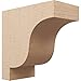 Ekena Millwork 11"W x 22"D x 22"H Series 1 Classic Newport Rough Cedar Woodgrain TimberThane Corbel, Primed Tan