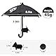 MultiValue Handy Regenschirm Sonnenverdeck, Telefon Regenschirm Sonnenschutz mit Saugnapf Kreativer Mini Regenschirm für Telefon Anti-Blende Handy Regenschirm für Outdoor Reisen (Schwarz)