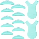 Material de calidad: nuestras almohadillas de silicona para permanente de pestañas están hechas de silicona de calidad, suave y elástica, que agregará comodidad y no dañará su rostro ni sus cejas; El cepillo de pestañas en forma de Y es un producto de plástico que se puede combinar muy bien con la rizador de pestañas permanente y le da mucha comodidad, también es fácil de limpiar y se puede volver a aplicar
