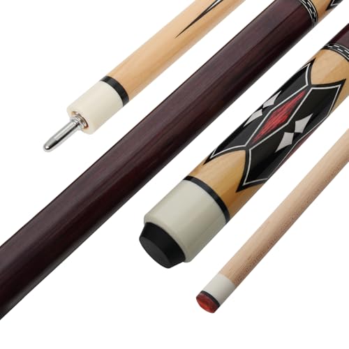 JHMUERN 58" Billiard Pool Cue Stick Pool Cue Stick 13mm Tip Canadian Maple Billiard Pool Cue Sticks Hardwood Billiard Cues 19 Oz