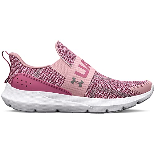Under Armour Girls Pre School Surge 2 Slip On Sneaker, (600) Prime Pink/Flamingo/Metallic Silver, 1 Little Kid #TOP3