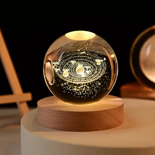 Image of Desidiya Combo of Astronaut Galaxy Projector Night Light & Universe Crystal Ball LED Light Space Lamp for Kids' Bedroom, Gaming Room, Home & Party Decor, Adjustable Head Lights for Office Decoration