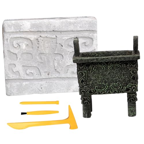 TOYANDONA 1 Juego Juguetes Arqueológicos De Bronce Juguetes De Excavación De Artículos De Bronce Juguete De Excavación De Bronce Juguete Los Excavan Juguetes Cobre