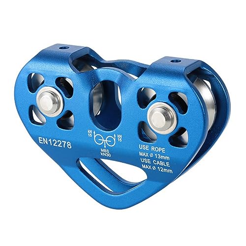 Fowecry Outdoor Climbing Lifting Transportation Mountaineering Pulley Heart Shape Double Pulley