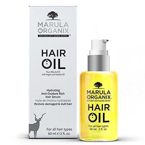 Miniatura 2 de Marula Organix - Aceite para el cabello hidratante y antioxidante, rico en antioxidantes, marula orgánica pura, argán, aceite de jojoba, revive el