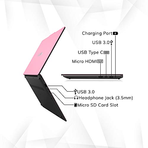 Image of AVITA LIBER V14 NS14A8INW561-SPA 14-inch (35cm) Laptop (AMD R7-3700U /8GB /512GB SSD /FHD /Windows 10 Home /Radeon RX Vega 10 Graphics / 1.25KG), Summer Pink