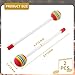 Jiozermi 2 Pcs Drum Mallet 8.3 Inches Length, Wool Felt Drum Stick, Anti-slip Bass Percussion Sticks, Instrument Band Accessory Part for Drums Snare Drums